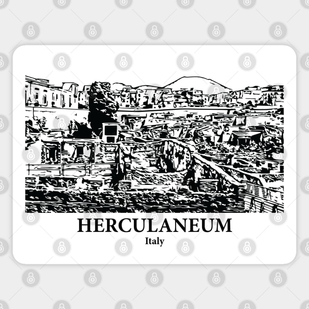 Herculaneum - Italy Magnet by Lakeric